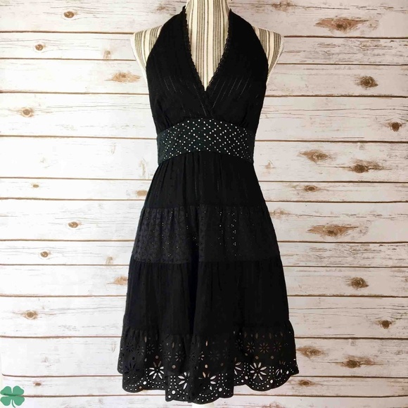 BCBGMaxAzria Dresses & Skirts - NWT BCBGMAXAZRIA Halter Neck Black Dress Size 2